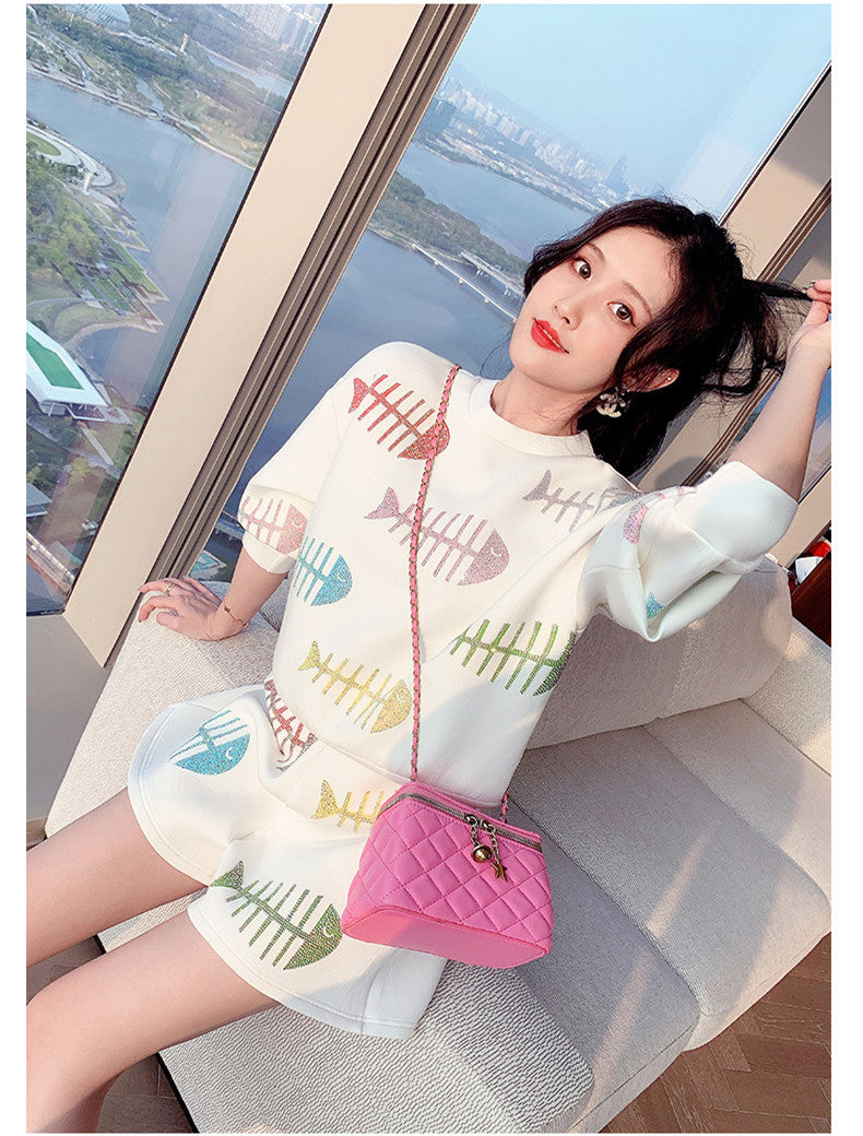 Two Piece Suit Of Casual High Waist Shorts
