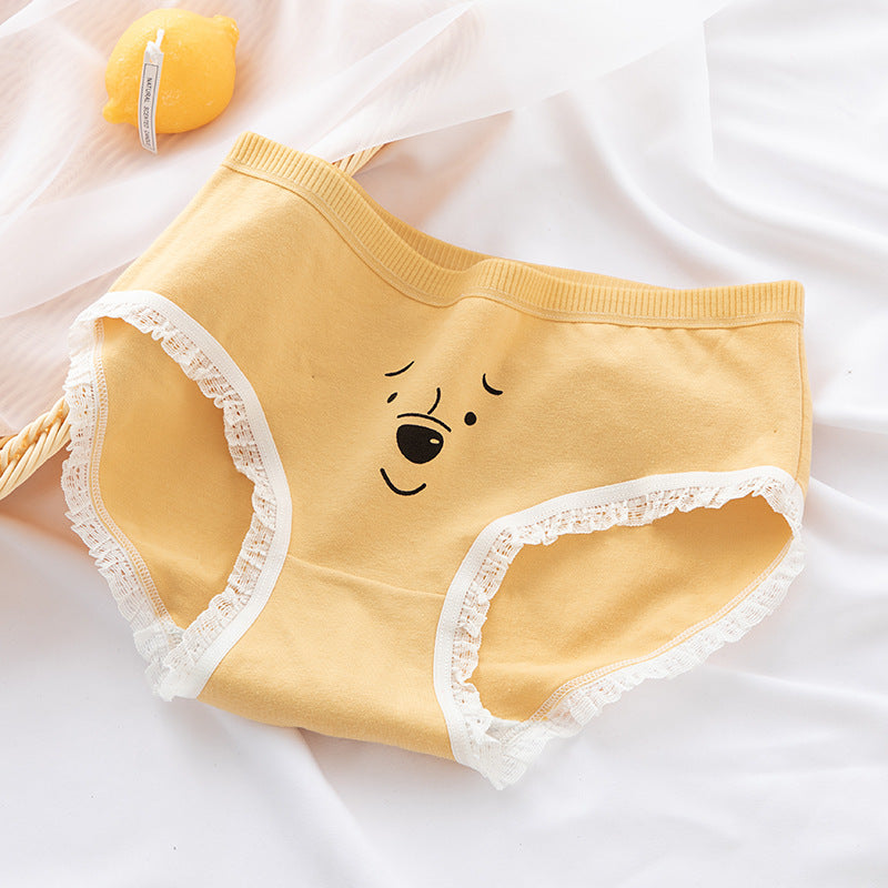 Japanese Cute Bear Lace Girl Underwear