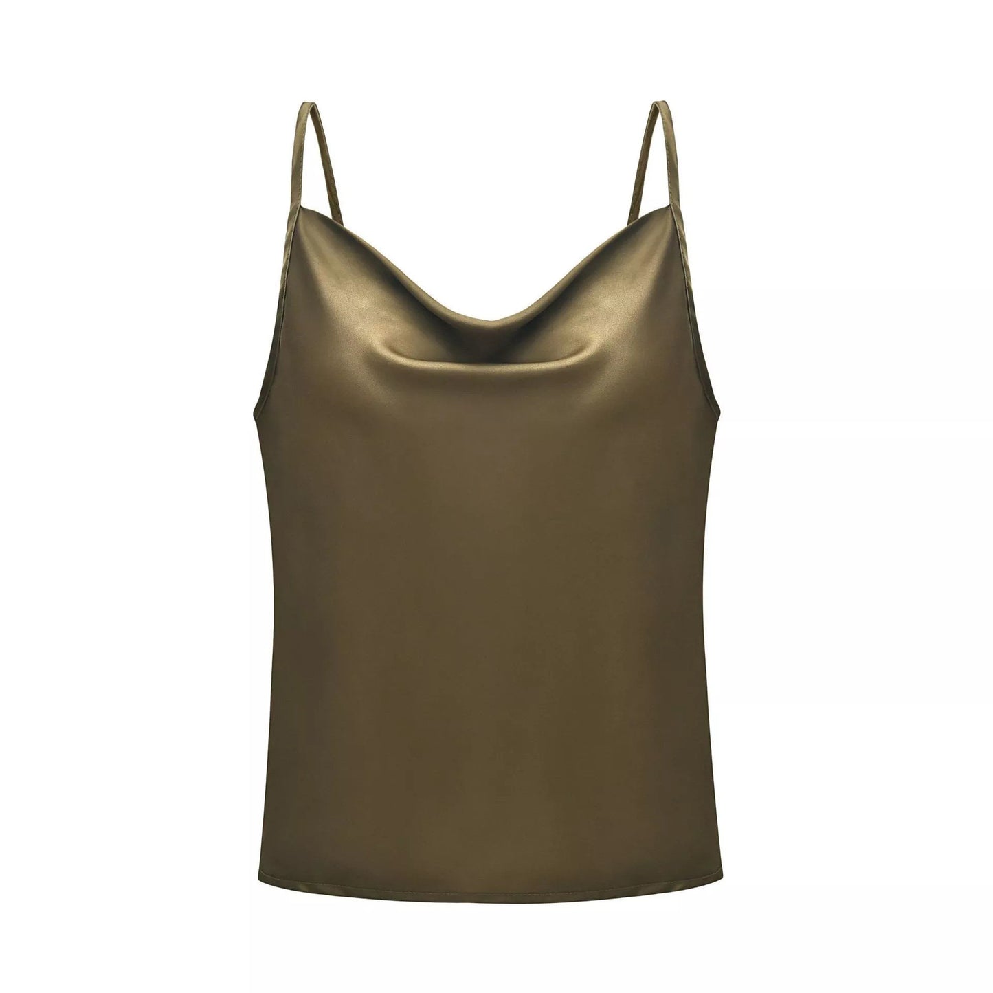 Women's Camisole Vest Solid Color Bottoming Silk Chiffon Shirt