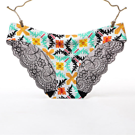 Ice silk seamless low waist briefs