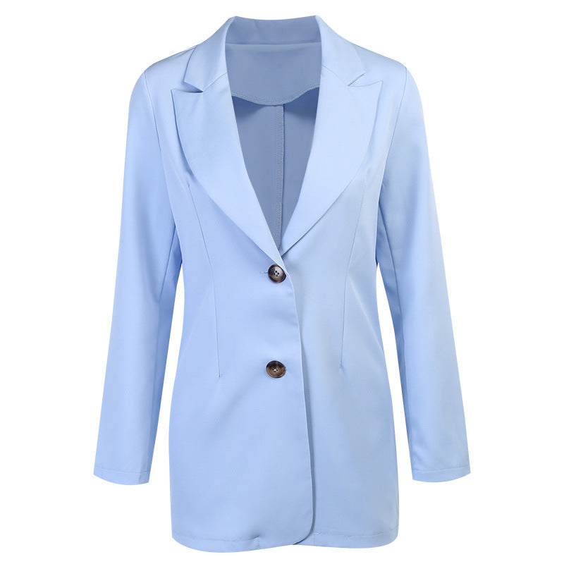 European American and Asian Fashion Solid Color Sexy Casual Suit