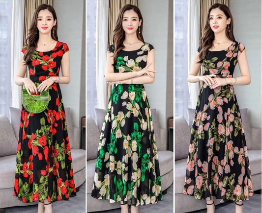 Mid-length Bohemian Skirt With Big Swing