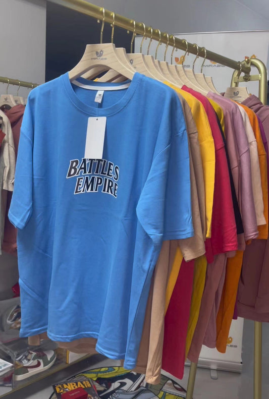 Lotes de 100 Tshirts Oversizes Estampada en caliente ($1.85 x pieza)