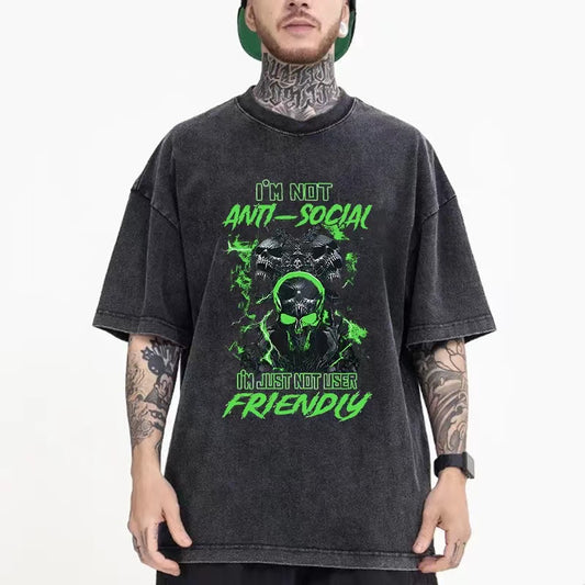 Pre-washed T-shirt Oversize 100% Cotton, 230/270 gsm Customizable