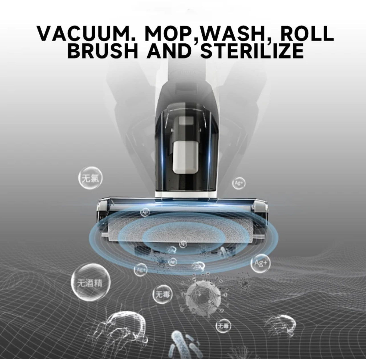 Wet & Dry Vacuum, All-in-One Cordless Vacuum & Mop - Free Shipping USA 5-7 days