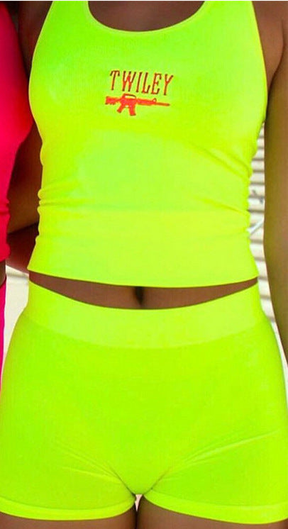 Two-piece printed vest