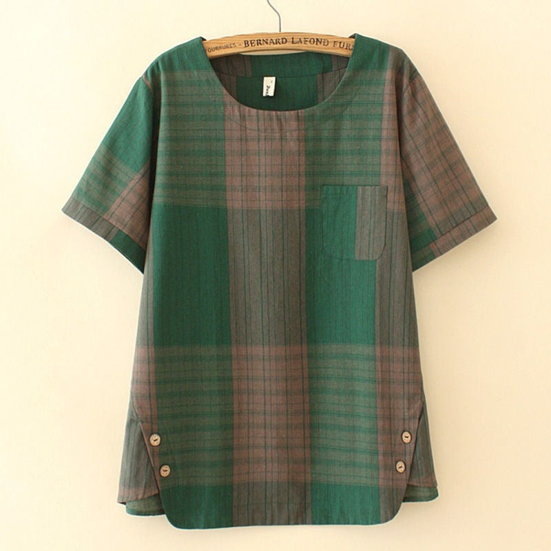 Plaid Two-piece Set Of All-match Slacks