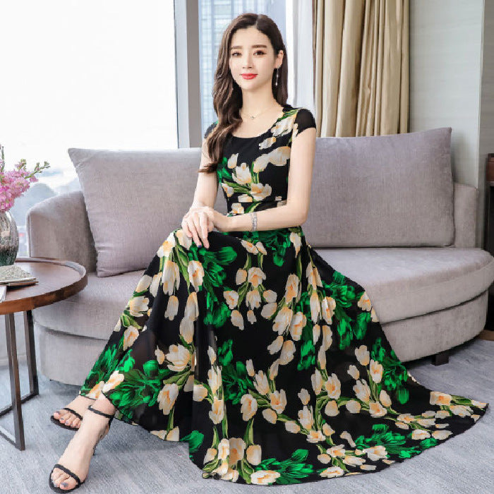 Mid-length Bohemian Skirt With Big Swing