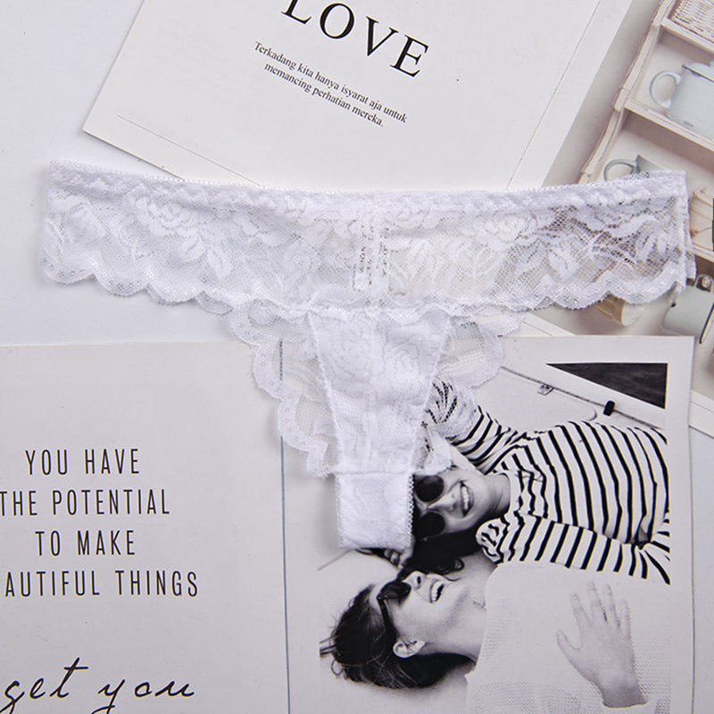 Adjusted Cozy Lace Briefs G Thongs Underwear Lingerie For Women