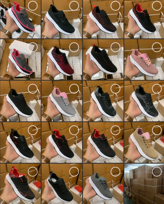 Lotes de 100 Zapatillas de Damas, Modelo W8242