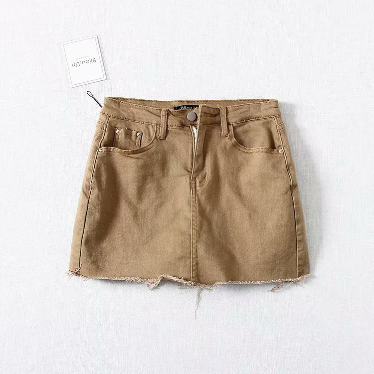 New High Elastic Personality Slim Fashion Denim Culottes Women