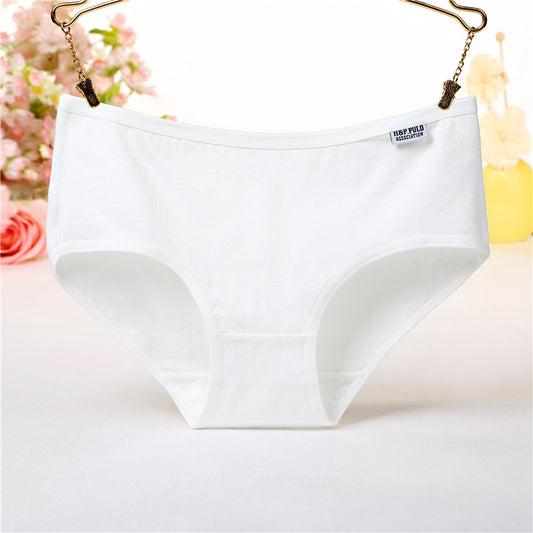 Women's Mid-waist Women's Underwear Cotton Briefs