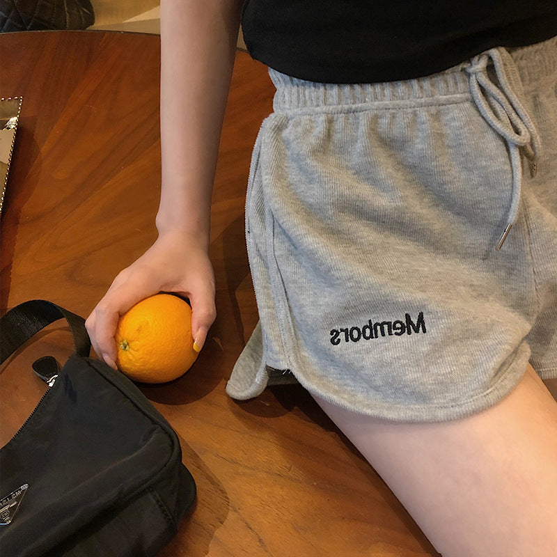 Student Wide-Leg Rope All-Match Shorts