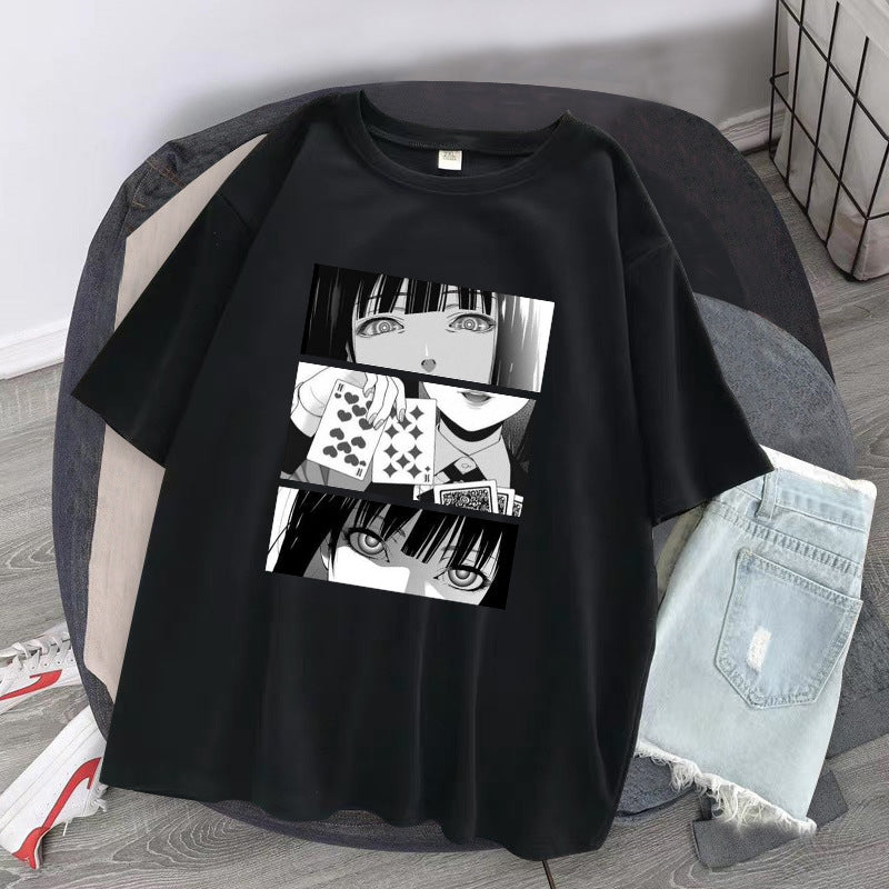 Summer Women's Casual Round Neck Short Sleeve T-shirt Printing