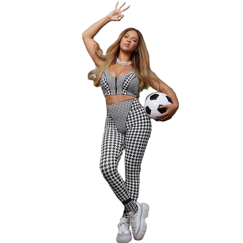 Women's Fashion Print Zip Cardigan Bodysuit