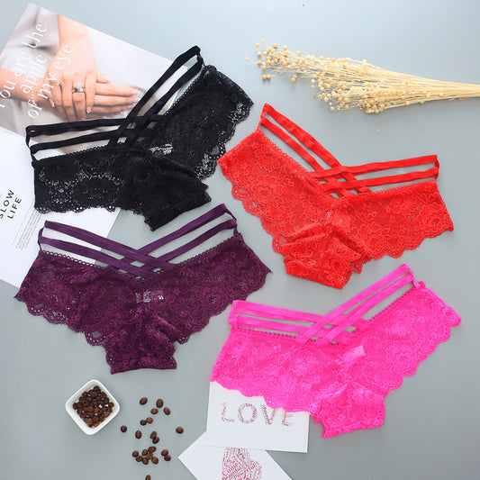 Rose jacquard briefs