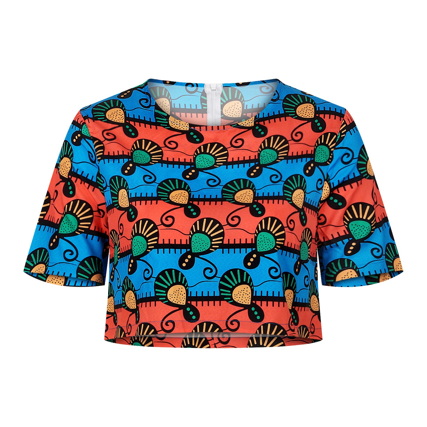 Two-piece short sleeve top