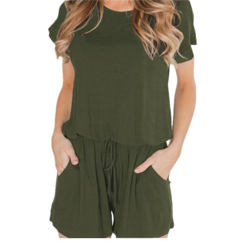New European and American fashion ladies sexy casual jumpsuit