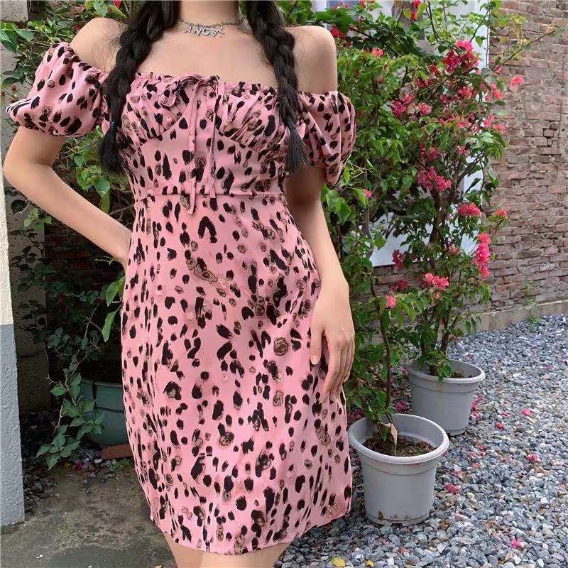 Mid-length Bubble Sleeve Marmalade Dress Female