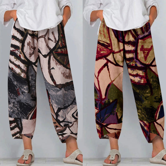 Casual printed fashion loose pants