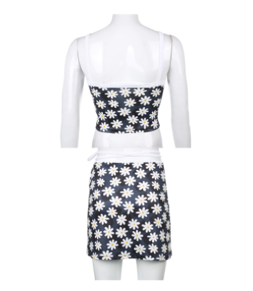 Little Daisy Camisole Skirt Women's Suit