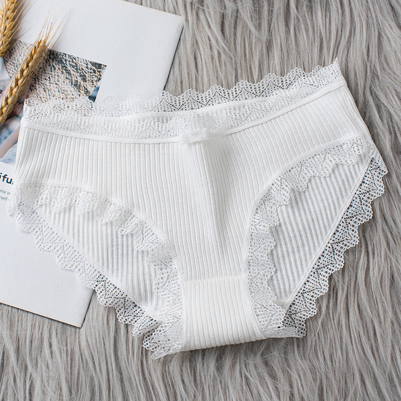 Breathable mid-rise girls briefs
