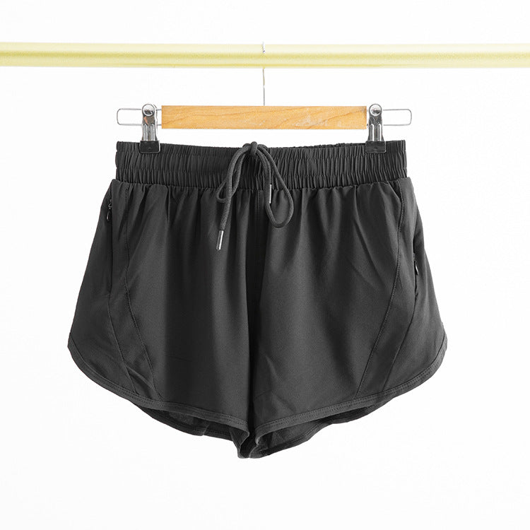 Yoga Sports Pants Fake Two-piece Mesh