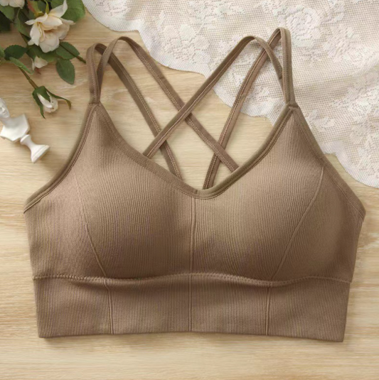 Women's Beautiful Back Tube Top Comfort Bra Without Steel Ring