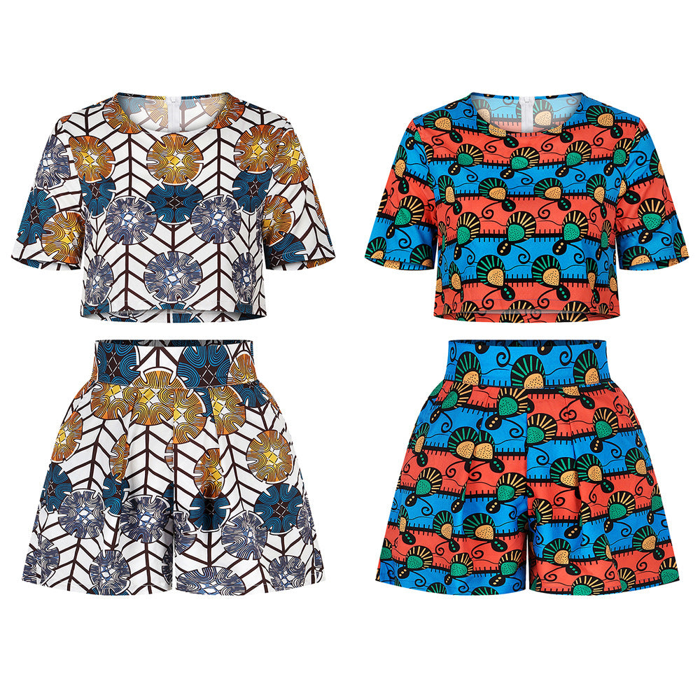 Two-piece short sleeve top