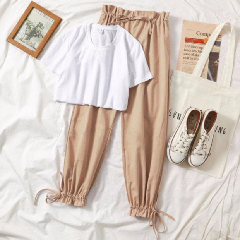 Ladies harem pants two-piece suit