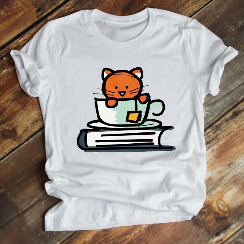 New Fashion Cartoon Printed Short-sleeved T-shirt