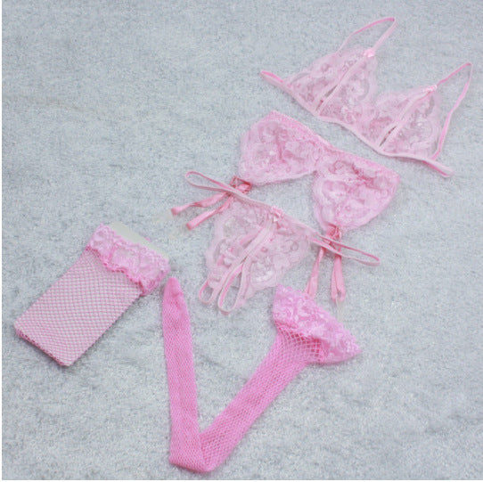 Sexy Three Point Suit Sexy Lace Open File Sexy Lingerie