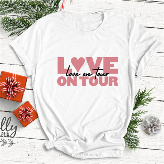 Hip Hop Harry Style Personality Letter Print Women T-shirt Short Sleeve