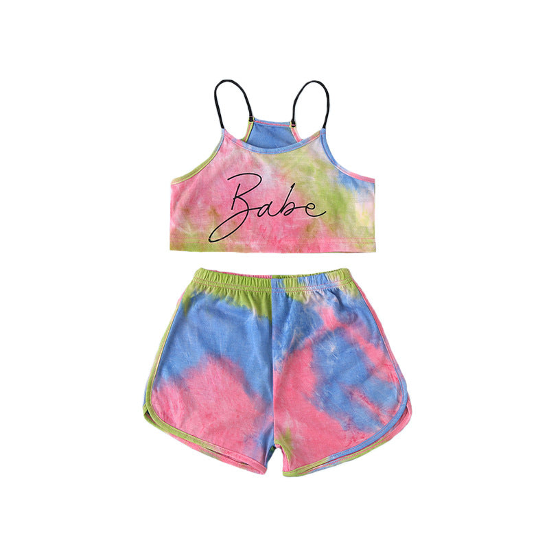 Suspender Vest Casual Shorts Set