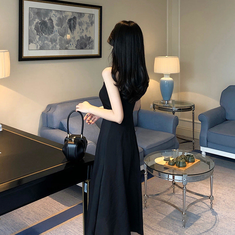 French Dress With Waist And Gentle Style