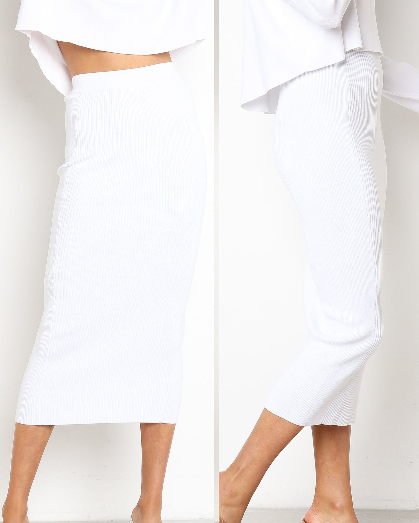 Striped Sexy High Waist Slim Wrap Hip Skirt