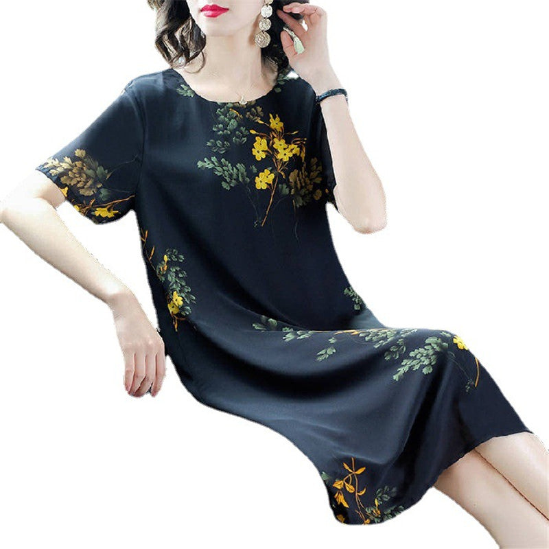 Summer Dress To Cover Belly And Look Thin Noble Lady Palace Style Dress