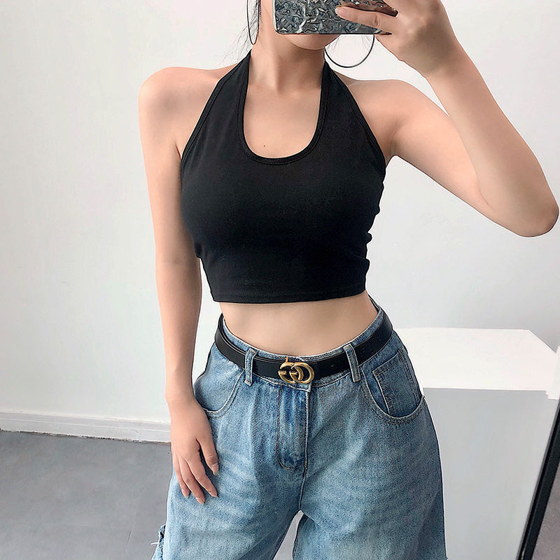 Sexy Black Tube Top Top Vest
