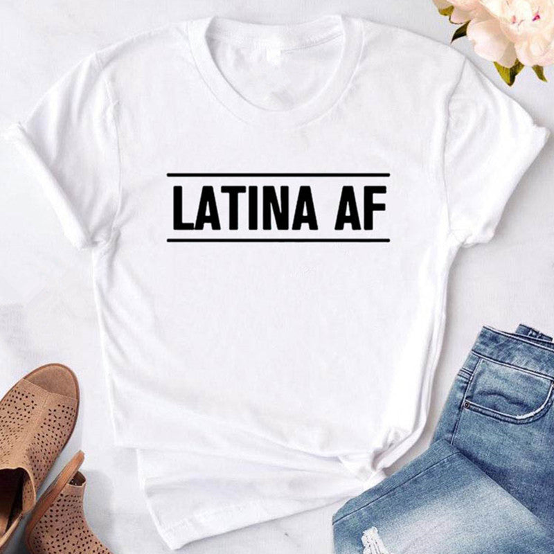 European And American Fashion Letter Tops Street Hippie Punk