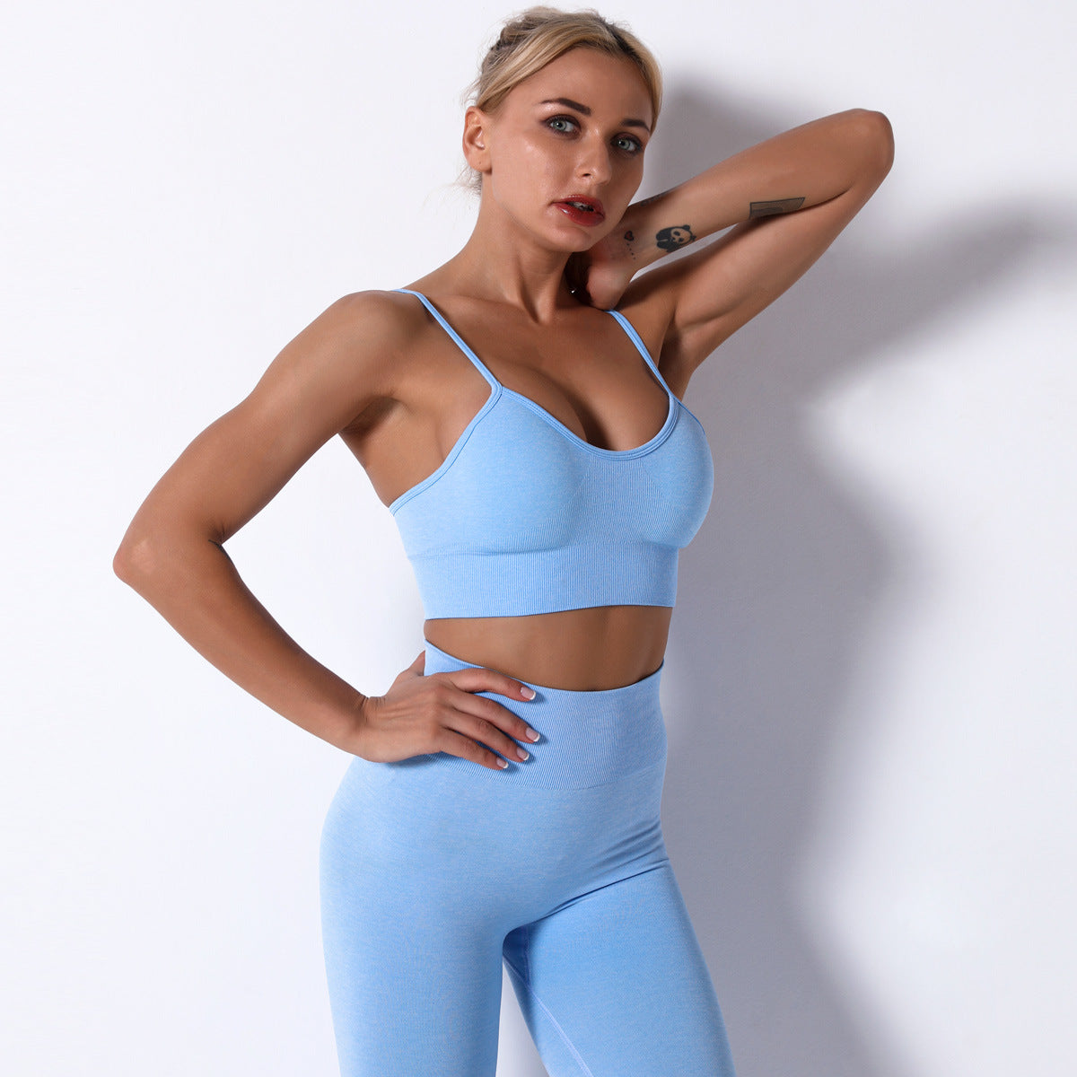 Seamless Yoga Sports Suit Female Summer