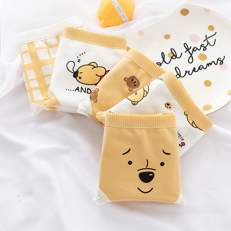 Japanese Cute Bear Lace Girl Underwear