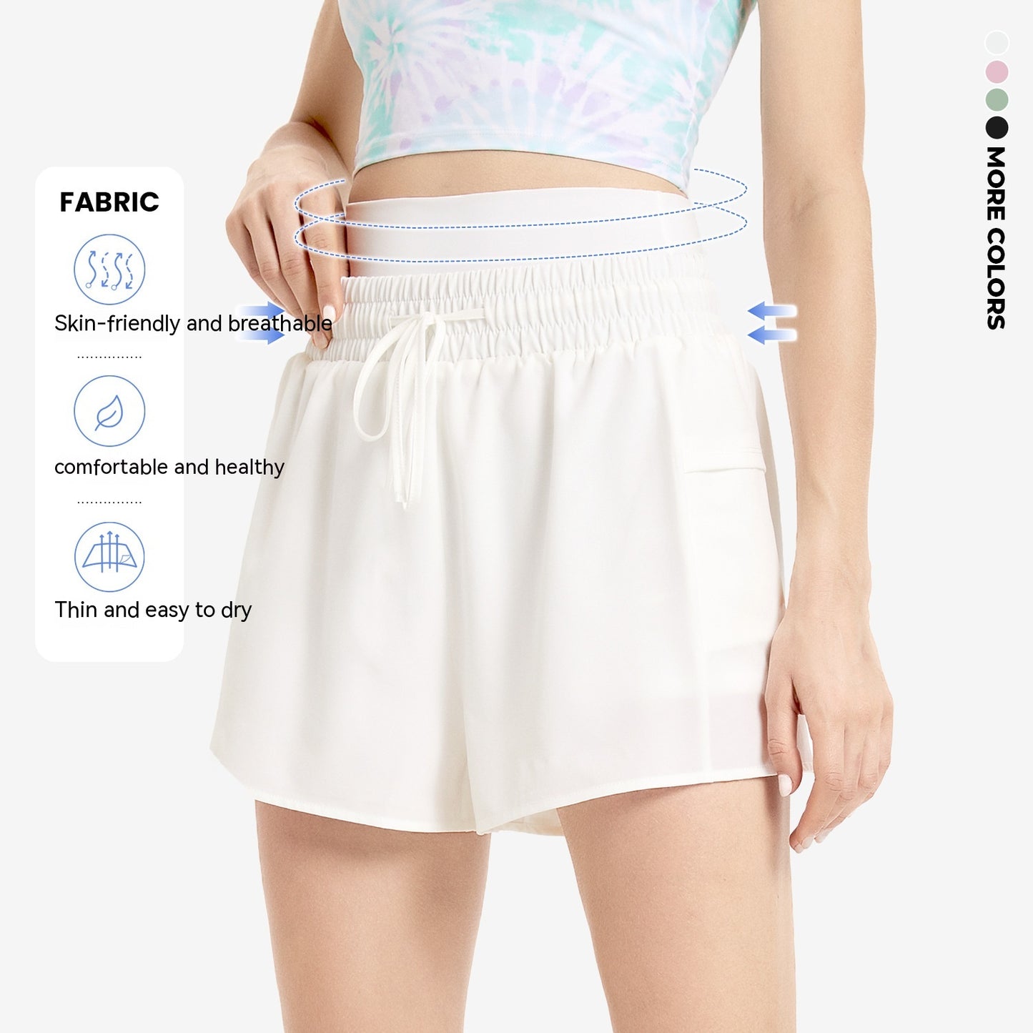 Quick-drying Anti-exposure Drawstring Sports Shorts