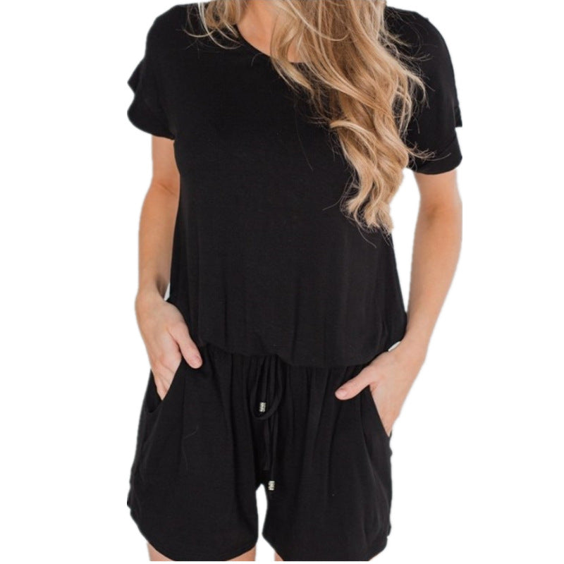 New European and American fashion ladies sexy casual jumpsuit