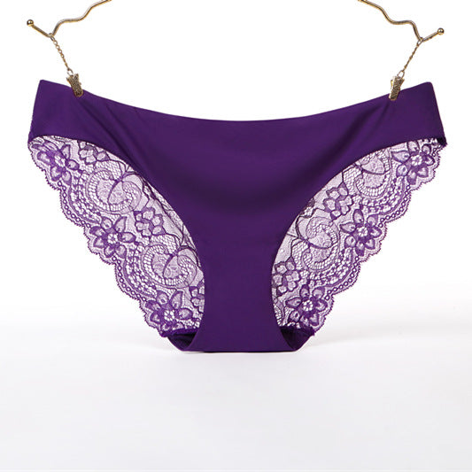 Ice silk seamless low waist briefs