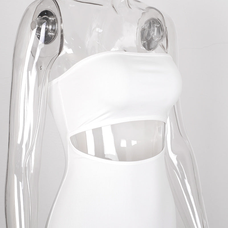 Strapless sleeveless slim dress