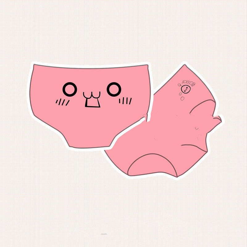 Fried Chicken Jun Yan Words Cute Expression Cotton Women's Underwear