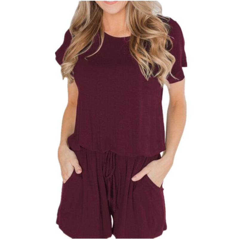 New European and American fashion ladies sexy casual jumpsuit