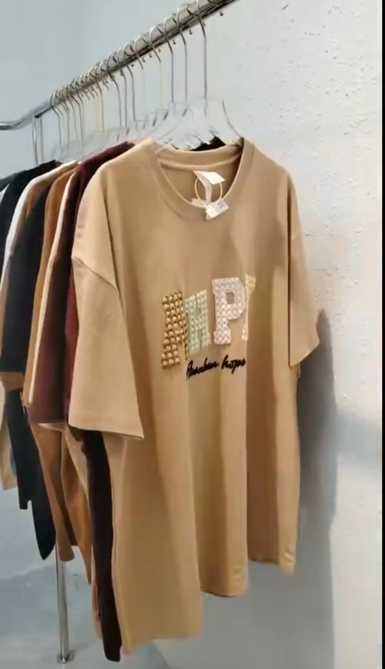 Lotes de 100 Tshirts Oversizes con Cristales ($2.50 x pieza), Ref:TCristal