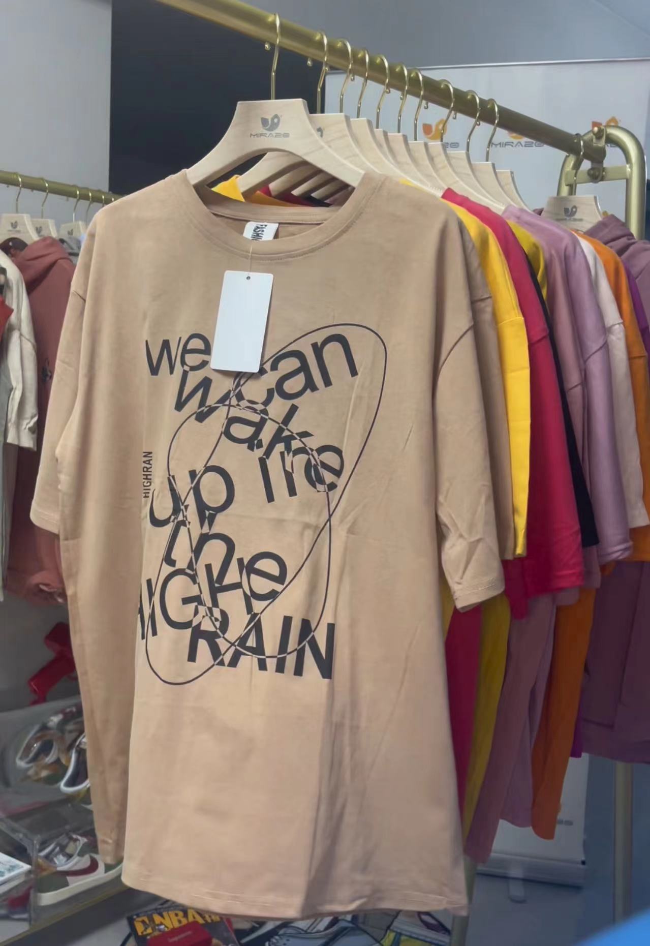 Lotes de 100 Tshirts Oversizes Estampada en caliente  ($1.85 x pieza)
