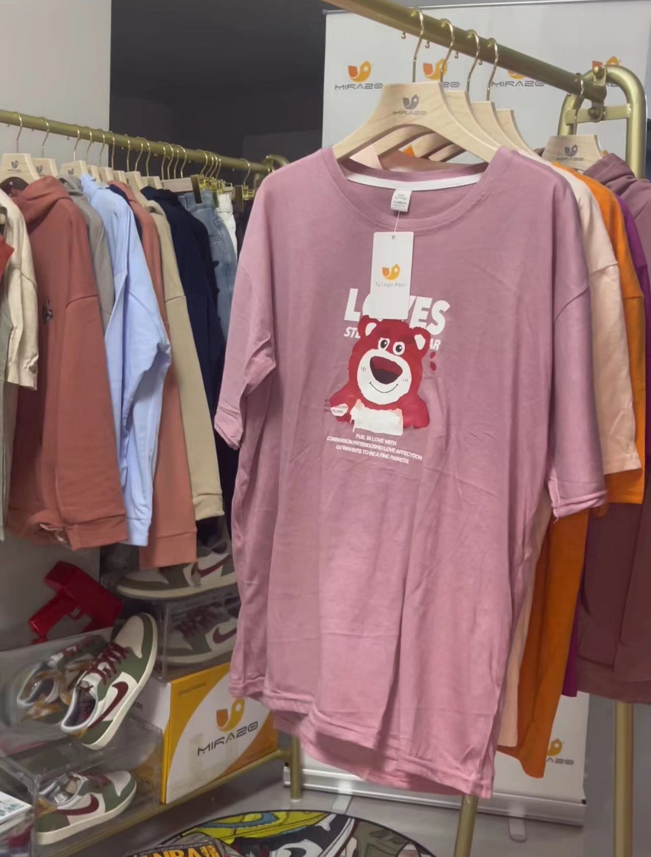 Lotes de 100 Tshirts Oversizes Estampada en caliente  ($1.85 x pieza)